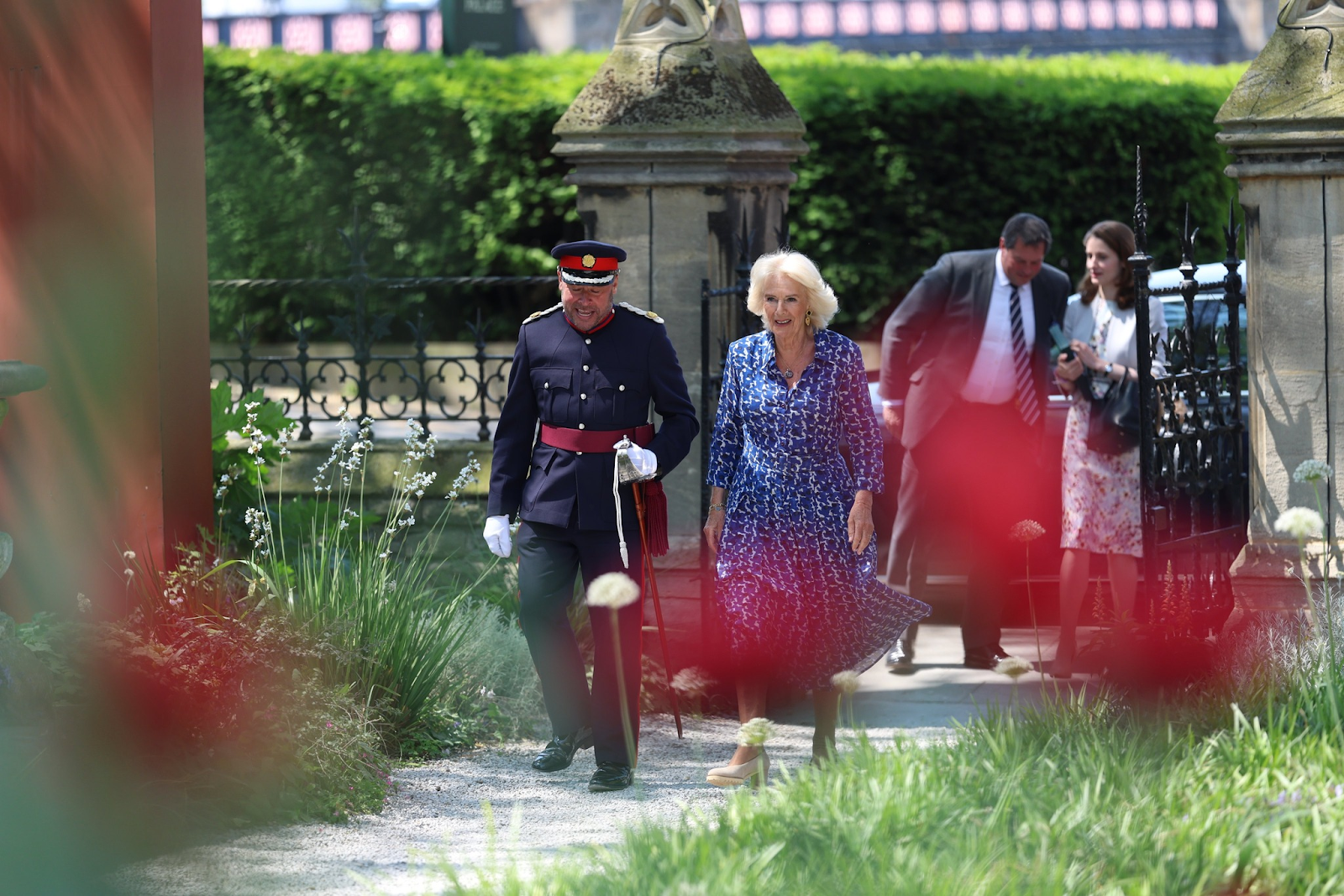 Her Majesty arriving at the Garden Museum with the Representative Deputy Lieutenant for Lambeth
